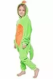 corimori - Byte der Dinosaurier Kinder Jungen Mädchen Onesie Jumpsuit Anzug Kostüm Verkleidung (Gr. 90-110 cm), Grün