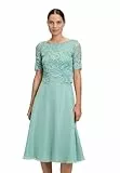 Vera Mont Damen Cocktailkleid mit Spitze Strong Mint,48