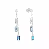 s.Oliver Ohrringe 925 Sterling Silber/Edelstahl Damen, Ohrschmuck, Kommt in Schmuck Geschenk Box
