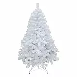 SHATCHI 10ft/300cm Künstlichen Weihnachtsbaum Alaskan Pine Weiß 1800 Spitzen Xmas Home Dekorationen 3m, Metallständer