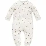 Pinokio Strampler ohne Füße mit Reißverschluss Lovely Day, ecru Teddybären, Unisex, Gr 56-86(56)