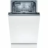 Bosch SPV2IKX10E Serie 2 Smarter Geschirrspüler vollintegriert, 45 cm breit, Besteckkorb, Extra Trocknen auf Knopfdruck, InfoLight roter Lichtpunkt am Boden, AquaStop Schutz gegen Wasserschäden, Weiß