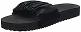flip*flop Damen poolgentle Velvet Hausschuh, Black, 38 EU