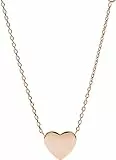 Fossil Halskette Für Frauen Vintage Iconic, 40,6 Cm + 5,1 Cm / B:10mm Rose Gold Edelstahl Halskette, JF03081791
