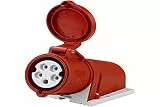 CEE Mennekes Einbausteckdose 32A 5P 400V IP44 Anbausteckdose Typ27008 7728