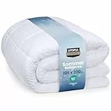 Utopia Bedding Bettdecke 135 x 200 cm, Ganzjahres-Bettdecke, Mikrofaser Schlafdecke (Weiß)