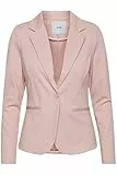 ICHI IHKATE BL Damen Blazer Kurzblazer Jacke Ein-Knopf-Blazer mit Stretch und Reverskragen, Größe:M, Farbe:Rose Smoke Melange (12524)