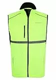Endurance Unisex Laufweste LAUPEN XQL I rundum reflektierende Sportweste mit großen Reflektoren I Unisex neon Sicherheitsweste I Erwachsenen Leuchtweste mit Reißverschluss 5001 Safety Yellow 4XL