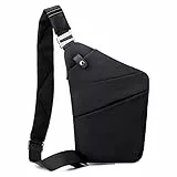 CHAMAIR Anti-Diebstahl-Crossbody-Tasche für Damen und Herren, Anti-Diebstahl-Reisetasche, Brusttasche, persönliche Flex-Tasche, Wanderer, plus Anti-Diebstahl-Schultertasche für Arbeit im Freien,