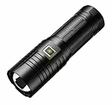 ASORT Taschenlampe Led Extrem Hell 1000000 Lumen, USB Aufladbar Taschenlampen Mit 6000mAh AKKU, IPx67 Wasserdicht 5 Lichtmodi für Camping Wandern Notfälle (3 * 18650 Akku)