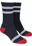 Urban Classics Herren Multicolor Socks 2-Pack Socken, 2er Pack|#2per pack Mehrfarbig (navy/white/fire red 01243), 39/42 (Herstellergröße: 39-42)