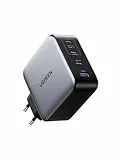 UGREEN Nexode 200W USB C Ladegerät, GaN Netzteil mit 4 Ports, Ultimativer 140W Schnellladeblock, Intelligente Leistungsverteilung, Kompakt & Universell für MacBook, iPhone 17-8, Galaxy Serien