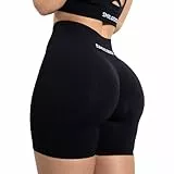 SMILODOX Shorts Leggings Damen Cetrina, Scrunch Radlerhose kurz, Shaped Fit Kurze Sporthose, Hotpants Booty Scrunch, elastischer Bund, angenehm auf der Haut