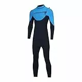 ZCCO Neoprenanzug Herren 3mm Neopren Thermal Brustreißverschluss Badeanzug Herren und Frauen Langer Tauchanzug zum Surfen,Speerfischen,Tauchen,Schnorcheln,Kajakfahren