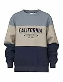NAME IT Jungen Nkmvemil Ls Nreg Sweat Bru Sweatshirt, Navy Blazer, 134-140