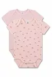 Sanetta Baby-Body kurzarm (Doppelpack) rosa | Hochwertiger und nachhaltiger Unisex-Body aus Bio-Baumwolle. Inhalt: 2er Set Baby Body