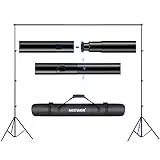 Neewer® Hintergrund Unterstützungssystem 2.6M x 3M/8.5ft x 10ft Set mit Tragetasche für Muslins Hintergrund, Papier and Canvas