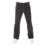 Wrangler Jeans Herren Stretch Bootcut Jacksville Jeanshose Hose Denim Black w38, Farbe: Black Out, Größe: 38W / 34L