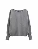 someday Damen Pullover | Weicher Strickpullover Taliya LINE Loose Good Grey, 40