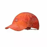 BUFF®| Kappe Pack Speed Männlich Weiblich Erwachsene Flexibel, UPF50, Reflektierendes Element, Komfortabel, Dehnbar, Laufen, Belüftung, Faltbar, L/XL, Rouge