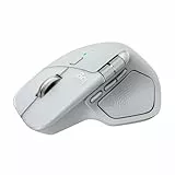 Logitech MX Master 4 for Mac, ergonomische Bluetooth-Maus mit fortschrittlichem haptischem Feedback, ultraschnellem Scrollen, Aufladung über USB-C, MacOS, iPadOS, Windows – Weiß-Silber