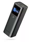 AsperX Laptop Powerbank,Power Bank 27600mAh,PD3.1 2X 140W USB-C Ports Schnellladung,Tragbar Alulegierung Externe Handyakkus mit TFT Dispaly, Akkupack für iPhone17/16/15, Galaxy, MacBook