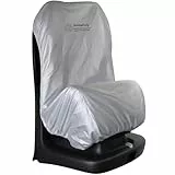 HOMYBABY® Anti-Thermische Abdeckung für Babyschale – Für Gruppen 0 1 2 3 - Baby Autositzbezug mit UV-Schutz – Universale Passform (Silver, X1)