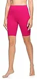 Ladeheid Damen Kurze Leggings LA40-131 (Amaranth, M)