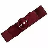 Ro Rox 1950er Jahre Rockabilly Vintage-Stil Retro Gürtel - Burgund (M)