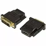 LogiLink HDMI zu DVI-D Adapter Digital (DVI Dual Link Belegung 24+1), unterstützt alle HDTV und HD ready Standards, 1 Stück