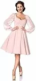 Belsira Damen Vintage Retrokleid mit Langen ?rmeln 2XL