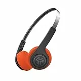 JLab Rewind 2 Retro Kopfhörer - Kleine Bluetooth Kopfhörer Kabellos, 20+ Std Akkulaufzeit, Individuelle Steuerung über App, Look der 80er/90er, Vintage On-Ear Leicht-Kopfhörer mit Mikro, Schwarz