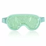 NEWGO Augenmaske Kühlend Kühlmaske Gesicht Kühlbrille für Migräne, Kopfschmerzen, Geschwollene, Müde Augen, Augenringe, Sinusschmerzen, Ice Eye Mask (Grün)