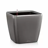 LECHUZA QUADRO Premium LS 21 anthrazit metallic 16123
