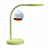 Maul Schreibtischlampe LED MAULjoy | Kleine Schreibtischlampe mit Standfuß | Moderne Tischlampe für Schreibtisch, Büro | Flexible LED Lampe mit 3000K warmweißem LED Licht | Lime