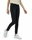 Desires Lola Garment Dye Midwaist Damen Jeans Größe 33 | Schwarze Jeans Damen | Damen Jeans Stretch Mittel Tailliert | Jeanshose Damen Mit Enger Passform | Allseitige Hose Damen Mit Taschen