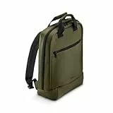 Hama Rucksack für Laptop (Laptopfach gepolstert für Laptops bis 16,2“, Laptoprucksack mit Vordertasche und Innenfach, ultraleichter Daypack, wasserfest) oliv