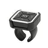 Goshyda Bluetooth-Audioadapter, Fahrrad, Motorrad, Auto, Drahtlose Bluetooth-Fernbedienung, Lenkrad-Medientaste, IPX4 Wasserdicht, für OS X, für Android