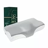 Ecosafeter Memory Foam Kopfkissen Orthopädisches Kissen Ergonomisches Nackenstützkisse Nackenkissen für und Schulterschmerzen-für Seiten, Rücken & Bauchschläfer