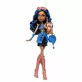 Monster High Gruselige Reproduktion der ursprünglichen Puppe, Robecca Steam-Puppe, reproduzierte Sammelfigur-Nachbildung mit Puppenständer, Tagebuch und Haustier, Pinguin Captain Penny, JHK59