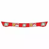 Formel 1 Racing Visor Strip 1998 Saison Sponsor Design Rot, Schwarz , Einheitsgröße
