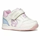 Geox Baby-Mädchen B RISHON Girl A Sneaker, White/Sky, 23 EU
