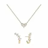 PdPaola Damen-Schmuck-Set 925er Silber Kristall One Size Gelbgold 88417291