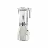 Alessi Plissé MDL09 W - Standmixer mit Abgestufter Karaffe, Thermoplastisches Harz, Europäischer Stecker 700W, 1,5l, Weiß