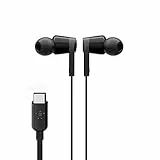 Belkin SoundForm kabelgebundener In-Ear-Kopfhörer mit USB‑C-Stecker, Headset mit Mikrofon; Kopfhörer mit kabel für iPhone 15, iPad , Samsung Galaxy, Android- & Geräte mit USB-C-Anschluss - Schwarz