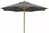 Schneider Sonnenschirm Malaga, anthrazit, 300 cm rund, 614-15, Gestell Alu/Stahl, Bespannung Polyester, 7.2 kg