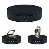 Mcbazel 360 Grad Elektrischer Drehteller Für Fotografie elektrisch drehbarer Drehteller Drehständer Display-Tisch 10KG zur Präsentation -14.5cm/5.7 inch（Schwarz）