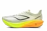 LI-NING Männer Laufschuhe Boom Fiber Reflektierende Leichte Atmungsaktive Racing Sneakers FEIDIAN 5 Challenger ARMV001 Hellgrün/Gelb/Orange EU 43