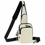 Tibroni Anti Diebstahl Umhängetasche Chest Crossbody Bag Brusttasche Herren Damen Schultertasche Wasserdicht Sling Bag Tasche Klein Handtasche mit Reißverschluss Lock und RFID-Blockierung
