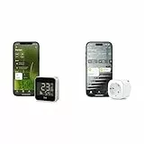 Eve Weather – Smarte Wetterstation, digitales Thermometer & Hygrometer & Energy (Matter) - Smarte Steckdose, App- und Sprachsteuerung